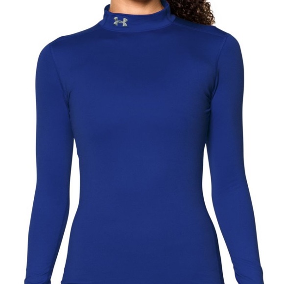 under armour women's fitted coldgear mockneck shirt